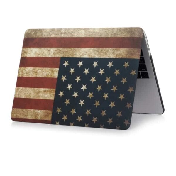 MacBook Pro 13" - Mønstret Hard Beskyttende Cover - US Flag - Image 4