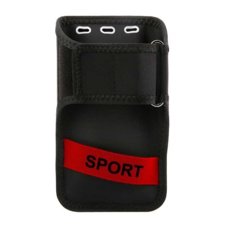 Iphone 7/6s/6 – Sportsarmbånd Lomme Til Håndled – Sort / Rød