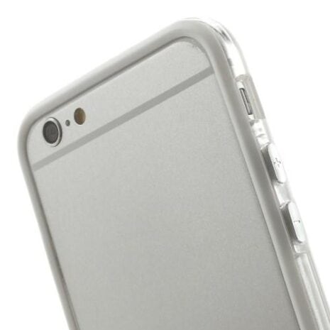 Iphone 6/6s - Pc Og Tpu Hybrid Bumper Etui - Hvid