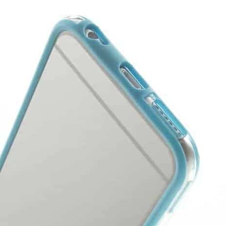 Iphone 6/6s - Pc Og Tpu Hybrid Bumper Etui - Lyseblå