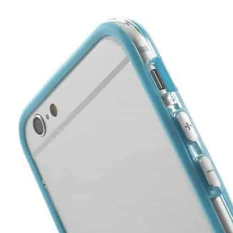 Iphone 6/6s - Pc Og Tpu Hybrid Bumper Etui - Lyseblå