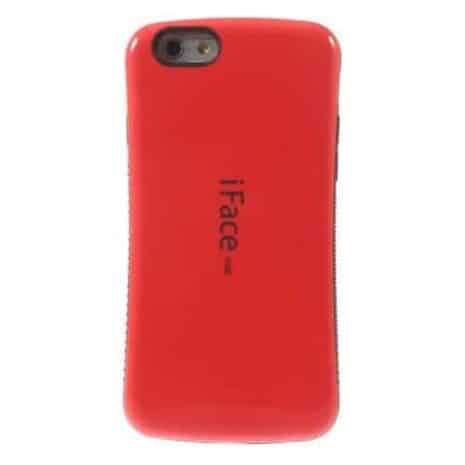 Iphone 6/6s - Superb Iface Blankt Pc Og Tpu Hybrid Cover - Rød