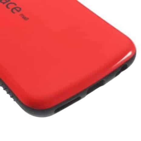 Iphone 6/6s - Superb Iface Blankt Pc Og Tpu Hybrid Cover - Rød