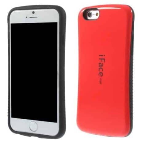 Iphone 6/6s - Superb Iface Blankt Pc Og Tpu Hybrid Cover - Rød