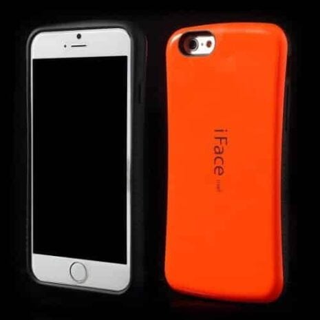 Iphone 6/6s – Superb Iface Blankt Pc Og Tpu Hybrid Cover – Orange