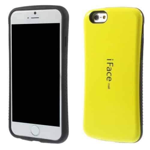 Iphone 6/6s - Superb Iface Blankt Pc Og Tpu Hybrid Cover - Gul