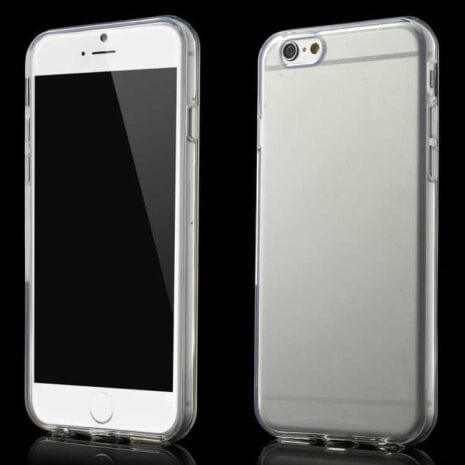 Iphone 6/6s - Blankt Holdbart Blødt Tpu Gummi Etui - Transparent