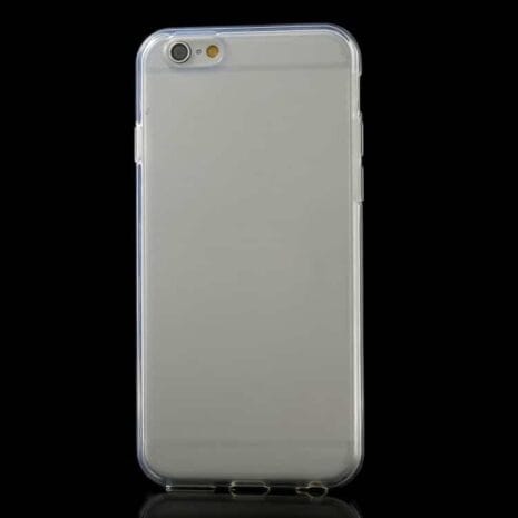 Iphone 6/6s - Blankt Holdbart Blødt Tpu Gummi Etui - Transparent