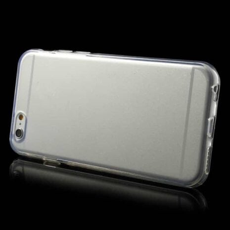 Iphone 6/6s - Blankt Holdbart Blødt Tpu Gummi Etui - Transparent