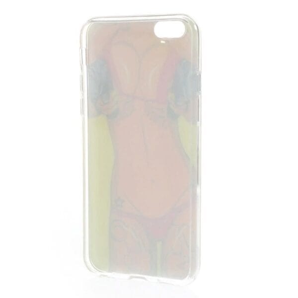 Iphone 6/6s - Blankt Tpu Gummi Etui - Tattoo Girl Med Bikini