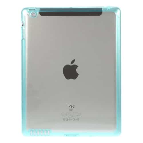 Ipad 2/3/4 - Klar Akryl Og Tpu Hybrid Etui - Lyseblå