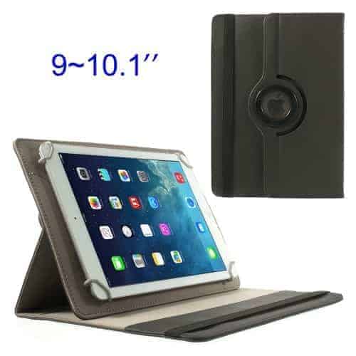 Ipad / Galaxy Note 10.1 - 360 Graders Roterbar Pu Læder Cover - Sort