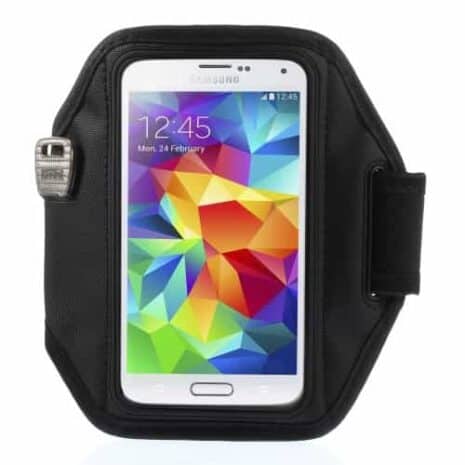 Galaxy S5/s4/s3 - Neoprene Sportsarmbånd Etui - Sort