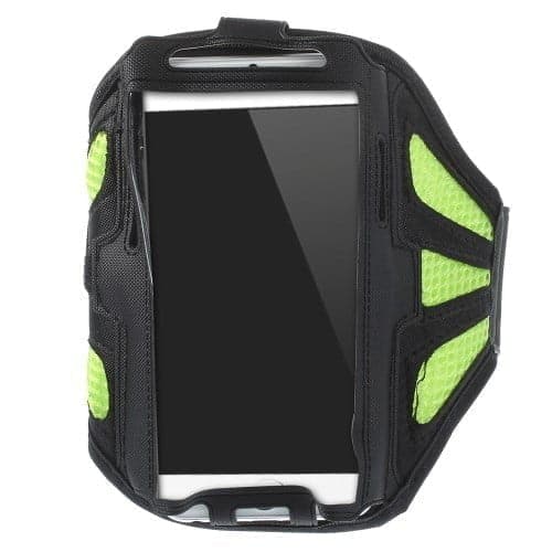 Iphone 6 / 7 / 6s / 7s / Galaxy S5 / S4 / S3 - Svedabsorberende Sportsarmbånd Etui - Grøn