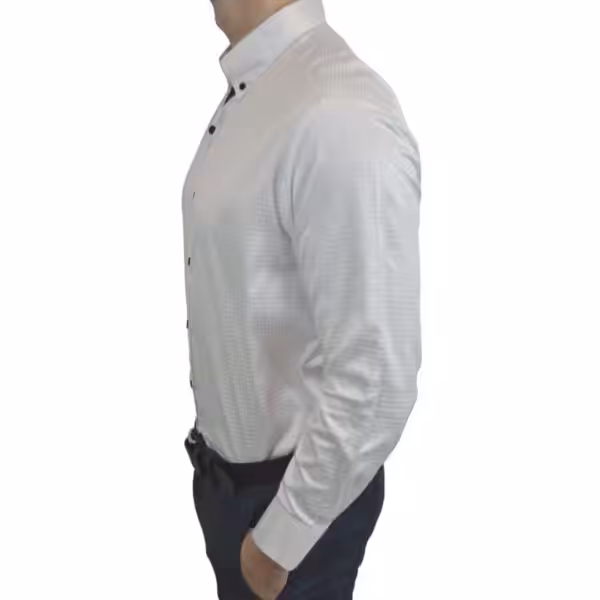 Tailormade – Skjorte Hvid Silke Tailormade - Skjorte Hvid Silke