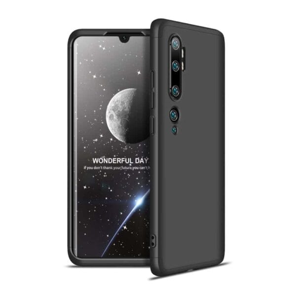 Xiaomi Mi Note 10 360 Beskyttelsescover Sort