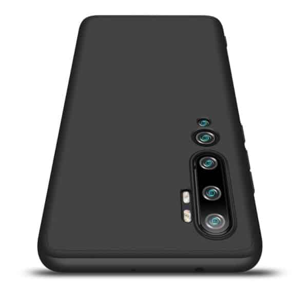 Xiaomi Mi Note 10 Pro 360 Beskyttelsescover Sort