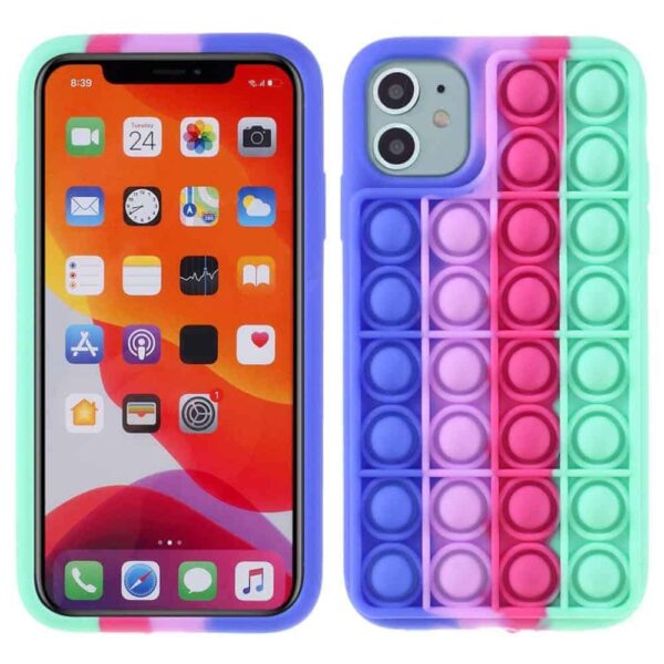 Iphone 11 Popit Cover Regnbue