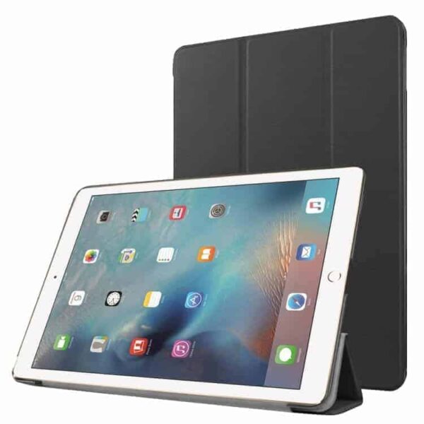 Ipad Pro 9.7 (a1673, A1674, A1675) - Tri-fold Stand Pu Læder Cover - Sort