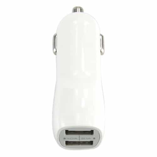 Universal To Usb Port Bil Oplader Adapter - Hvid