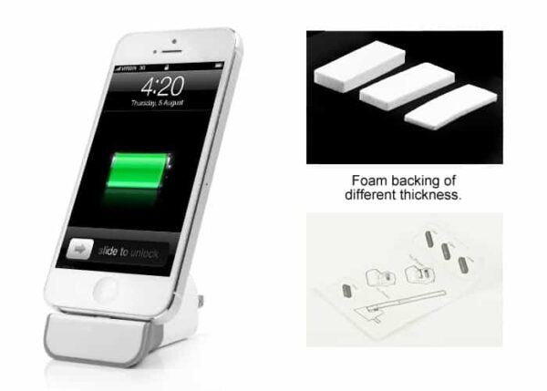 Iphone Lightning Dock - Dock Station - Hvid Og Grå