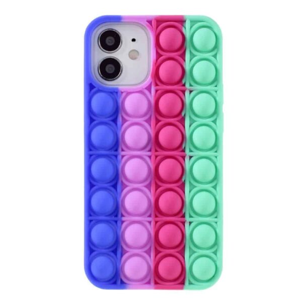 Iphone 12 Mini Popit Cover Regnbue