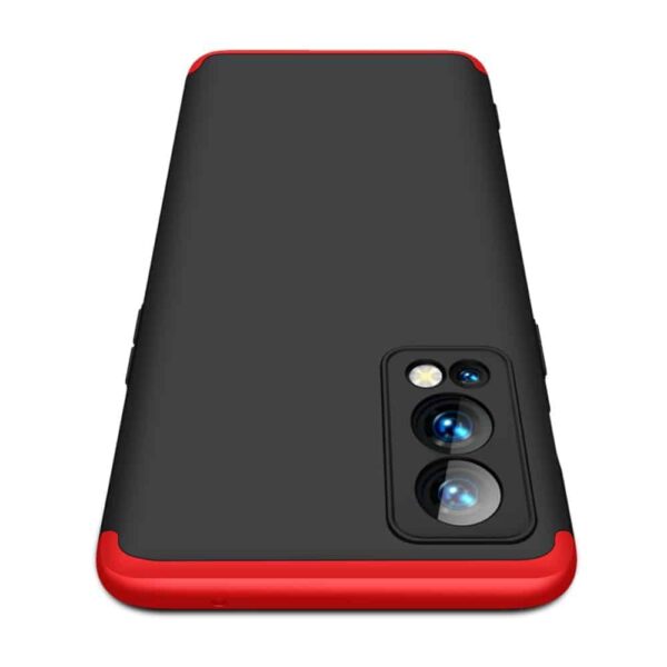 Oneplus Nord 2 5g 360 Beskyttelsescover Sort/rød