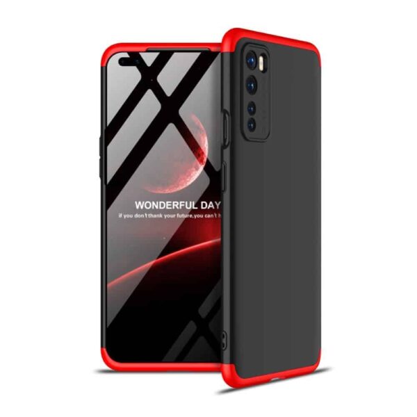Oneplus Nord 360 Beskyttelsescover Sort/rød