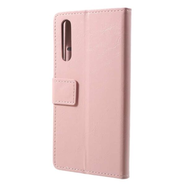 Huawei P20 Pro Flip Cover Med StÅfunktion Og Kortholder - Rosa