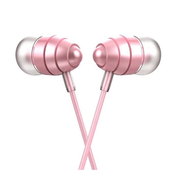 Hoco M5 Conch Universal I-øre Høretelfoner Med Mikrofon Til Iphone Samsung - Lyserød