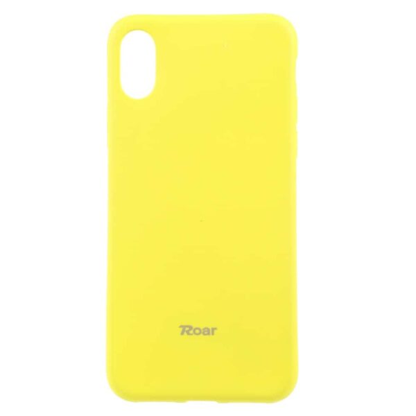 Iphone X - Blødt Gummi Cover Roar Korea - Gul