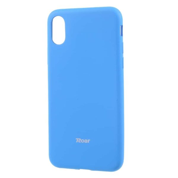 Iphone X - Blødt Gummi Cover Roar Korea - Lyseblå