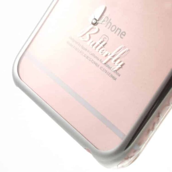 Iphone 6/6s Plus - Kavaro Swarovski Diamant Sommerfugl Hard Etui - Sølv