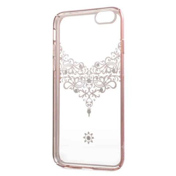 Iphone 6/6s Plus - Kavaro Swarovski Rosaguld Belagt Pc Hard Etui - Halskæde