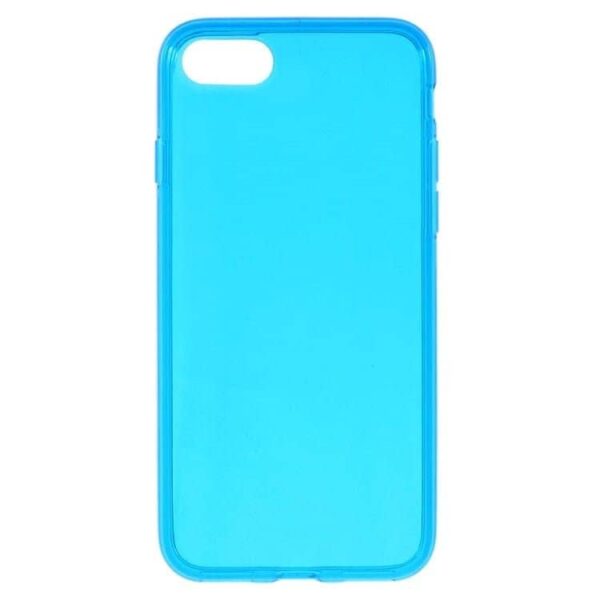 Iphone 7 - Gennemsigtig Tpu Etui  - Mørke Blå