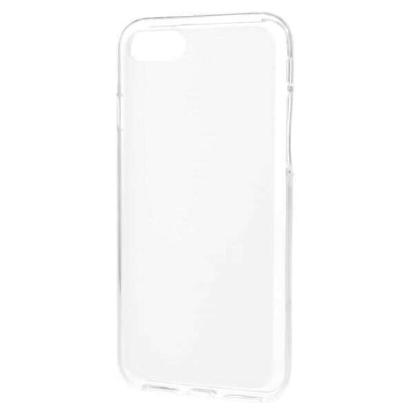 Iphone 8 - Gummi Cover Med Dobbeltsidet Mat Overflade - Hvid