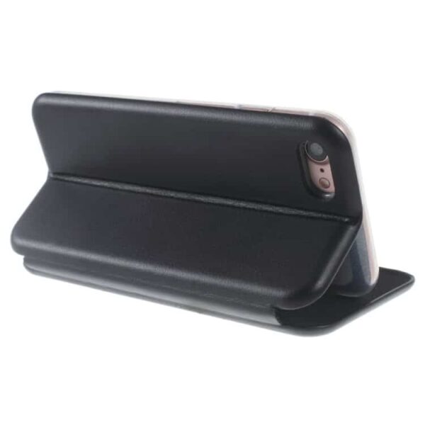 Iphone 7 - Magnetisk Pu Læder Stand Etui - Sort