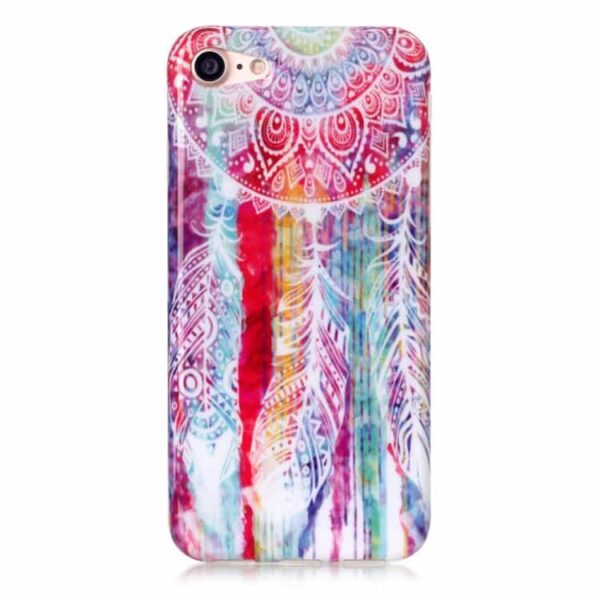 Iphone 7 - Imd Gummi Tpu Beskyttende Cover - Moderne Drømmefanger