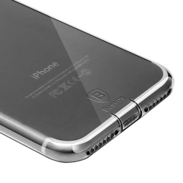Iphone 7 Plus - Baseus Simple Series Tpu Covers Med Dust Plug - Sort