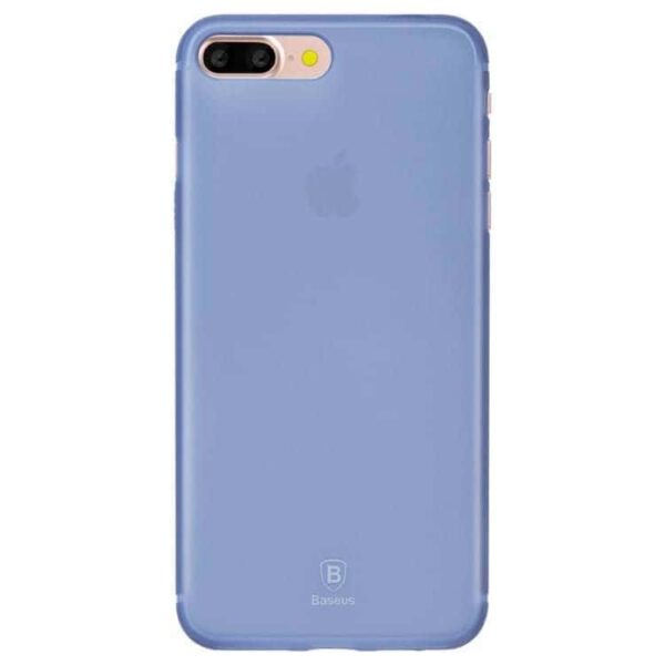 Iphone 7 Plus - Baseus 0.5mm Hard Cover Mat - Transparent Blå