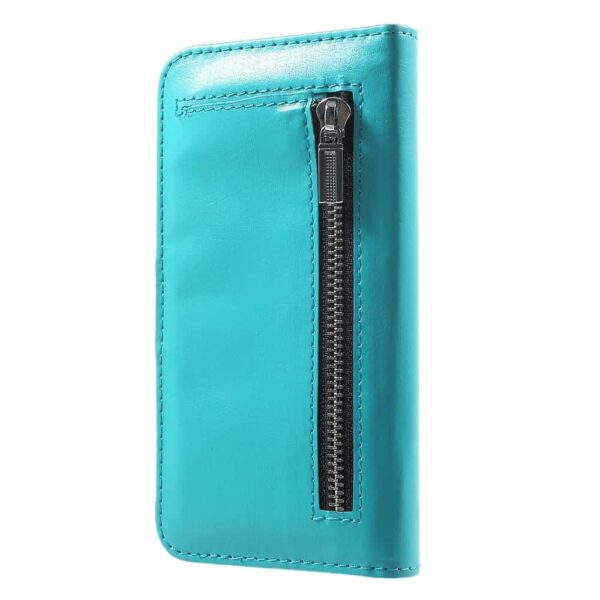 Iphone 8 - Kunstlæder Og Gummi Cover 2-i-1 - Blå