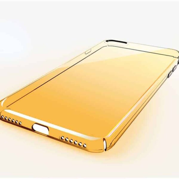 Iphone 7 - Cafele Gradient Farve Pc Hard Cover - Guldfarve