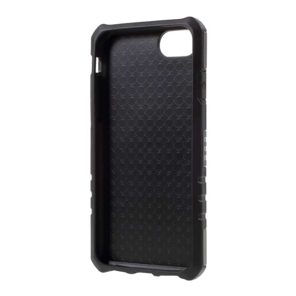 Iphone 8 - Plastik Og Gummi Sportsarmbånd Cover Med Indbygget Jernplade - Grå