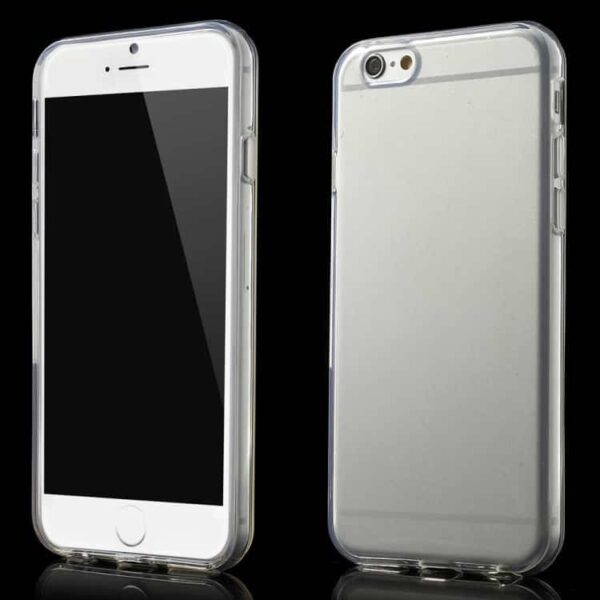 Iphone 6/6s - Blankt Holdbart Blødt Tpu Gummi Etui - Transparent