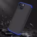 Iphone 13 360 Beskyttelsescover Sort/blå