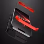 Iphone 13 360 Beskyttelsescover Sort/rød Iphone 13 360 Beskyttelsescover Sort/rød