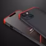 Iphone 13 360 Beskyttelsescover Sort/rød Iphone 13 360 Beskyttelsescover Sort/rød