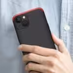 Iphone 13 360 Beskyttelsescover Sort/rød Iphone 13 360 Beskyttelsescover Sort/rød