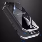 Iphone 13 Pro 360 Beskyttelsescover Sort/sølv Iphone 13 Pro 360 Beskyttelsescover Sort/sølv