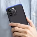 Iphone 13 Pro 360 Beskyttelsescover Sort/blå